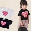 Heart Letters Short Style T-Shirt - y375 - Image 1
