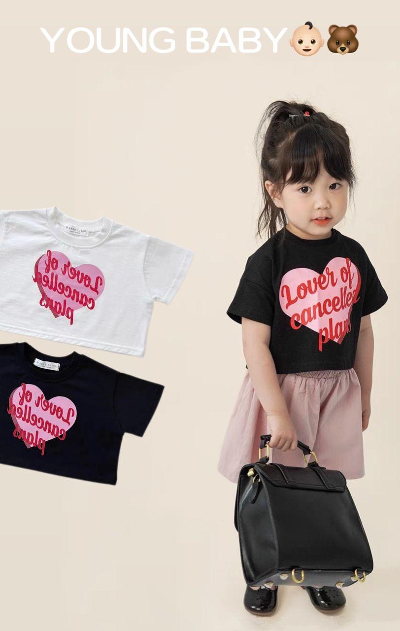Heart Letters Short Style T-Shirt - y375