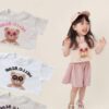 Cartoon Bear Shorts T-Shirt - y374 - 图片 1