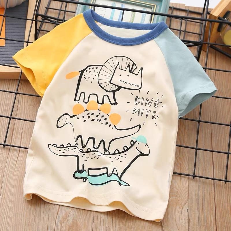 y383 - Dinosaur Short Sleeve T-Shirt - 图片 4