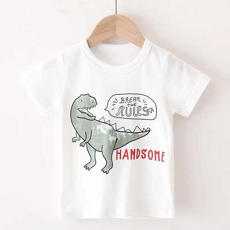 y385 - Dinosaur Short Sleeve T-Shirt - 图片 2