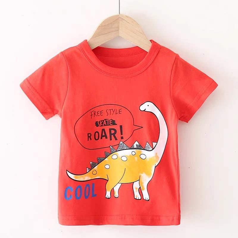 y385 - Dinosaur Short Sleeve T-Shirt - 图片 3