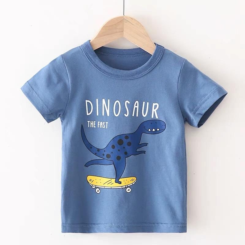 y385 - Dinosaur Short Sleeve T-Shirt - 图片 4