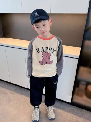 y386 - Happy Bear Long Sleeve - 图片 3