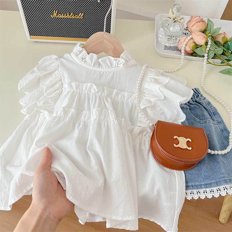 Stylish Short-Sleeve T-Shirt And Denim Shorts Set - y355 - Image 6