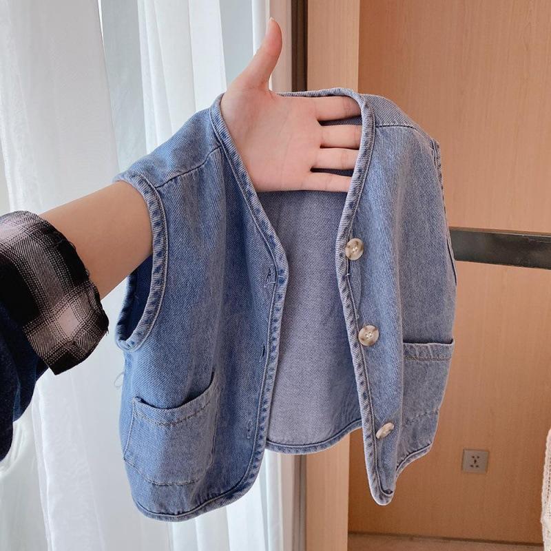 Versatile Denim Vest - y352 - Image 1