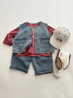Simple Denim Vest - y367 - 图片 5