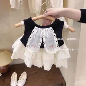 Cute Bunny Ears Top And Princess Skirt Two-Piece Set - y372 - Image 4