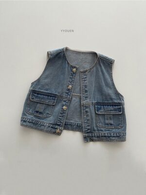 Simple Denim Vest - y367 - 图片 6