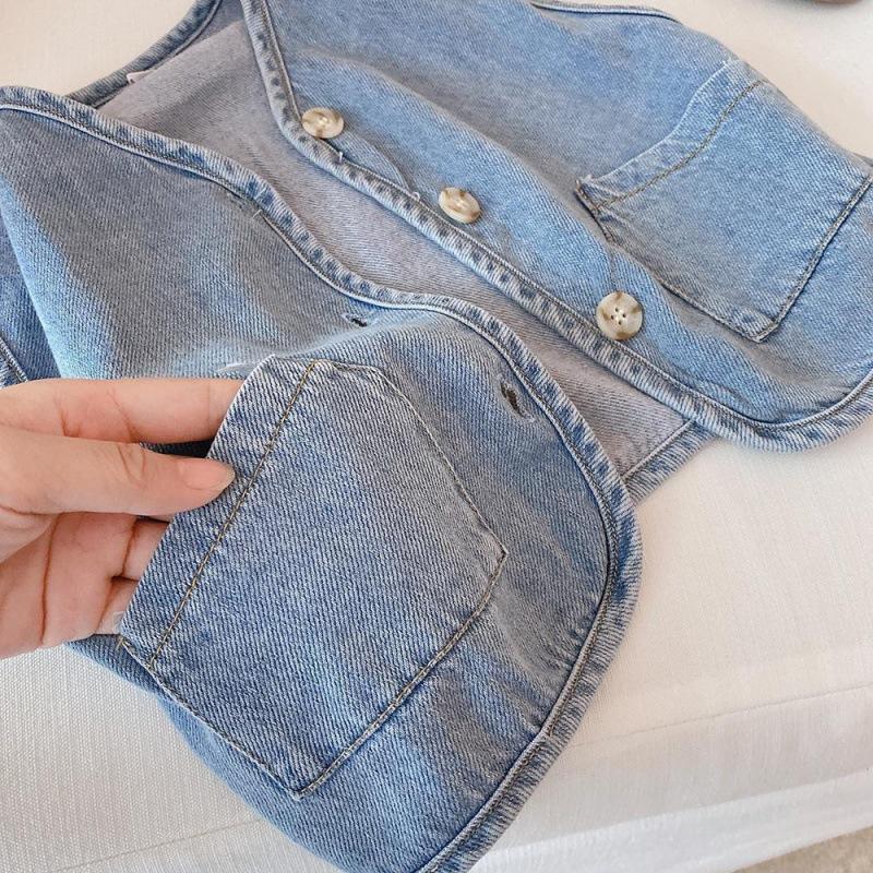 Versatile Denim Vest - y352 - Image 2