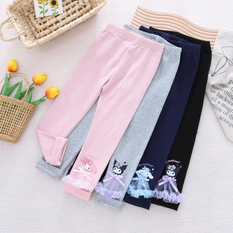y399 - Baby Girl Cartoon Leggings - Image 1