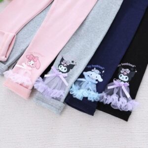 y399 - Baby Girl Cartoon Leggings - 图片 4