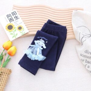 y399 - Baby Girl Cartoon Leggings - 图片 6