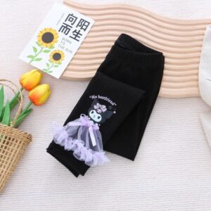 y399 - Baby Girl Cartoon Leggings - 图片 2