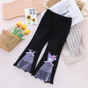 y400 - Baby Girl Cartoon Bell Bottoms - Image 2