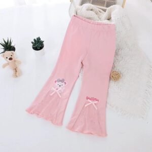 y400 - Baby Girl Cartoon Bell Bottoms - Image 6