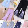y400 - Baby Girl Cartoon Bell Bottoms - 图片 1