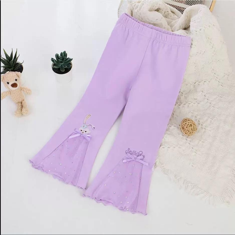 y400 - Baby Girl Cartoon Bell Bottoms - 图片 9