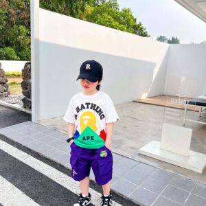 y414 - Baby Boy Cartoon Print Crew Neck Top - 图片 3
