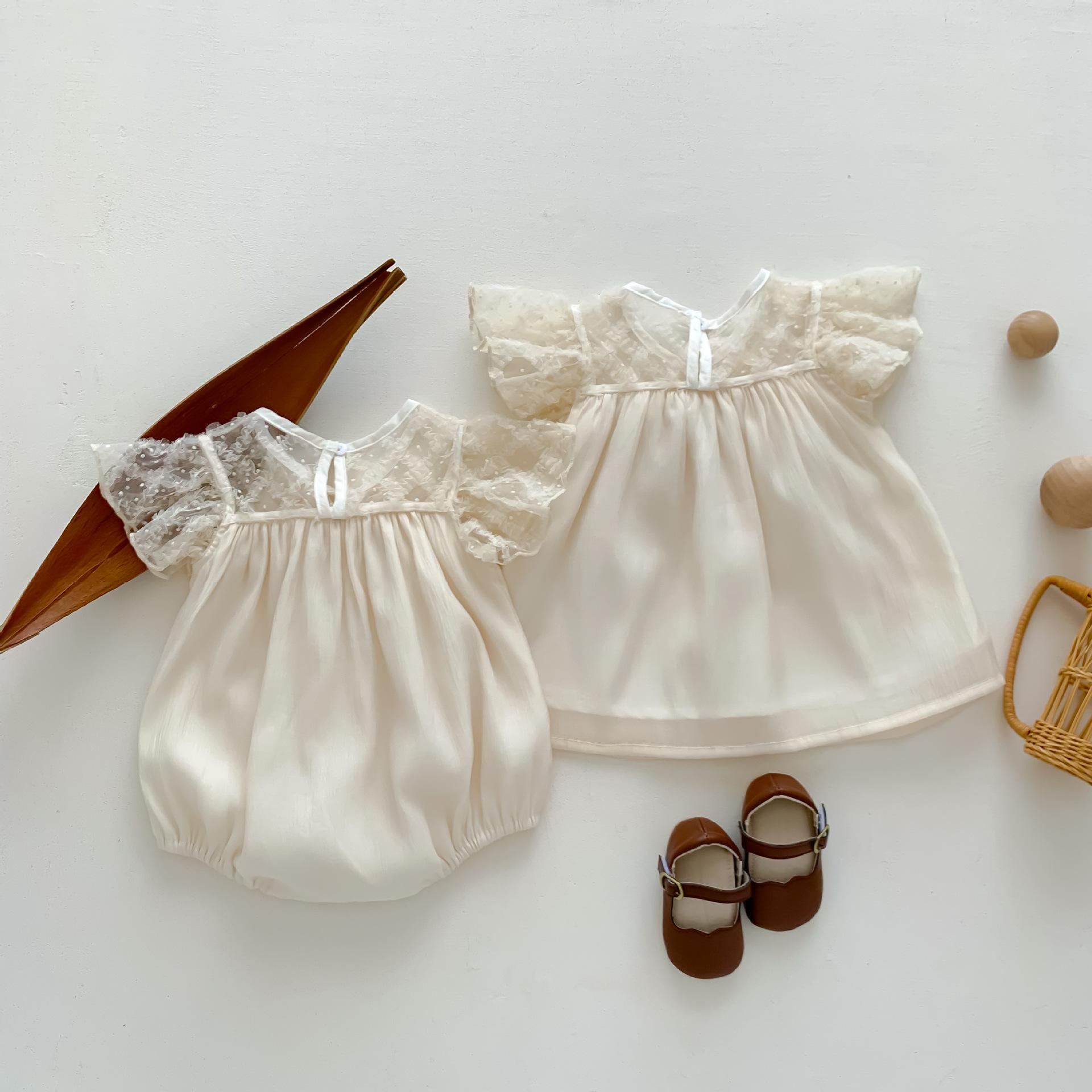 y416 - Princess Lace Romper And Skirt - 图片 8