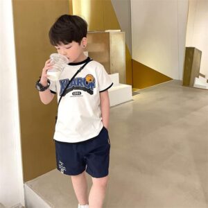 y412 - Summer Cartoon Monkey Basketball Handsome Short Sleeve T-Shirt - 图片 2