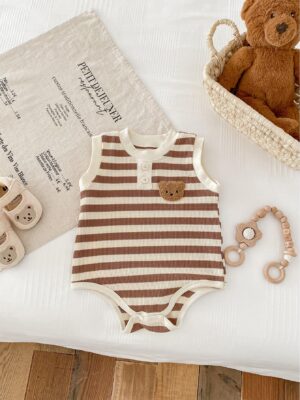 Y391 - Summer Vest And Baby Bodysuit For Girls And Boys - 图片 5