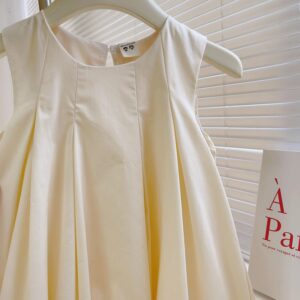 y403 - French Style Pleated Bud Vest Princess Dress - 图片 3