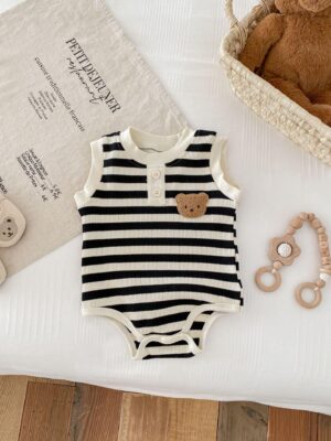 Y391 - Summer Vest And Baby Bodysuit For Girls And Boys - 图片 4