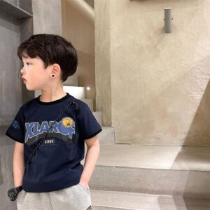 y412 - Summer Cartoon Monkey Basketball Handsome Short Sleeve T-Shirt - 图片 4