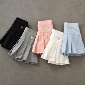 y406 - Summer Girl Pleated Skirt Love - 图片 9