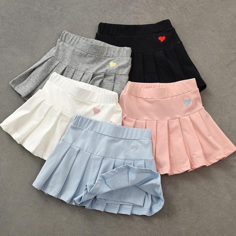 y406 - Summer Girl Pleated Skirt Love - Image 1