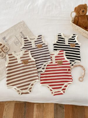 Y391 - Summer Vest And Baby Bodysuit For Girls And Boys - 图片 2