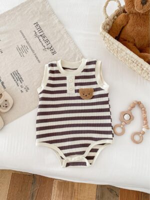 Y391 - Summer Vest And Baby Bodysuit For Girls And Boys - 图片 7