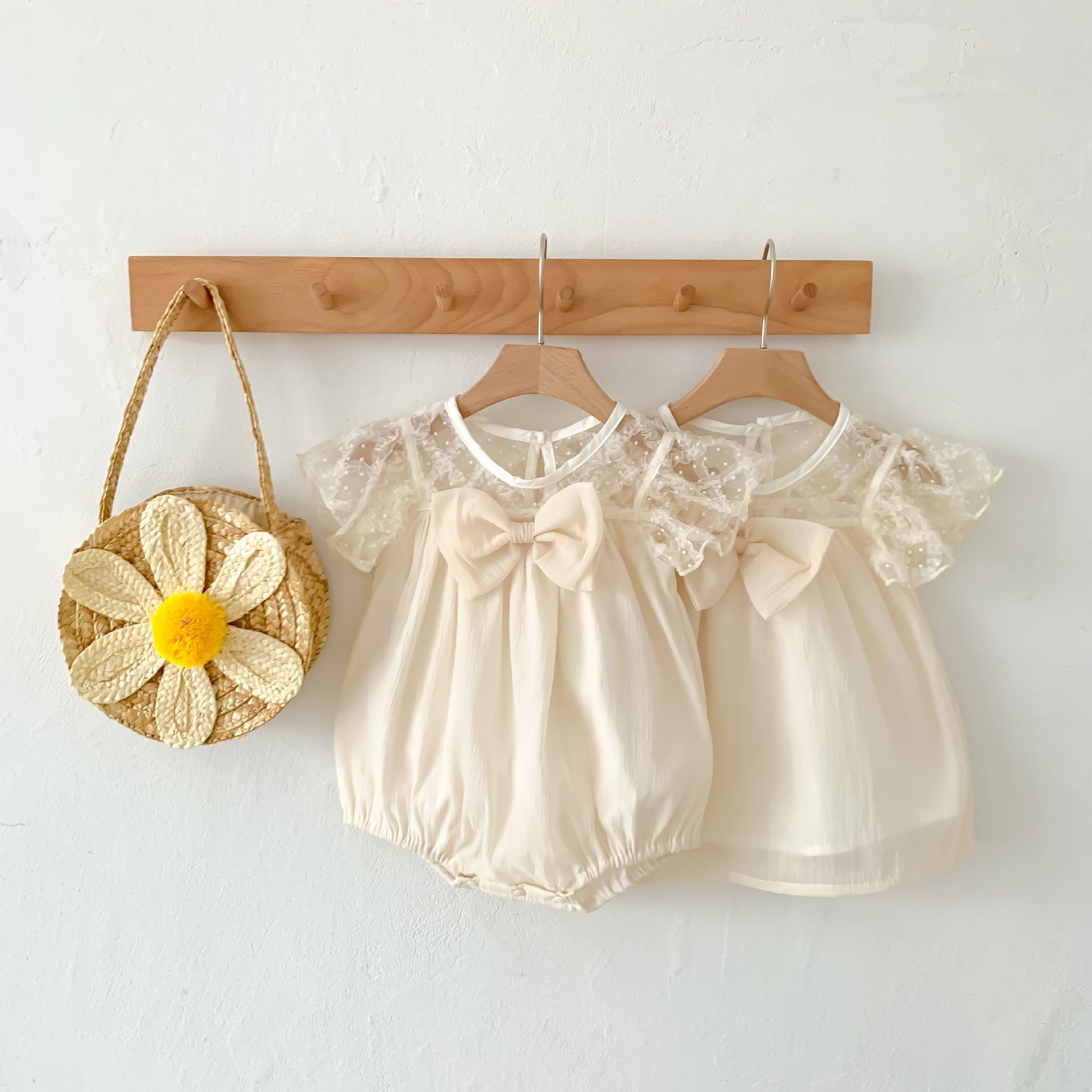 y416 - Princess Lace Romper And Skirt - 图片 7