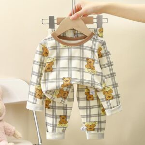 y423 - New Style Home Pajamas For Boys And Girls - 图片 12