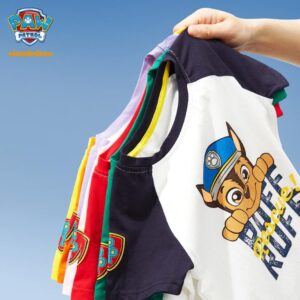 y424 - Children's Round Neck Paw Patrol Short Sleeve T-Shirt - 图片 2