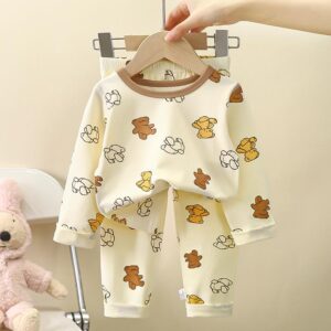 y423 - New Style Home Pajamas For Boys And Girls - 图片 3