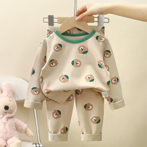 y423 - New Style Home Pajamas For Boys And Girls - 图片 5