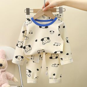y423 - New Style Home Pajamas For Boys And Girls - 图片 10