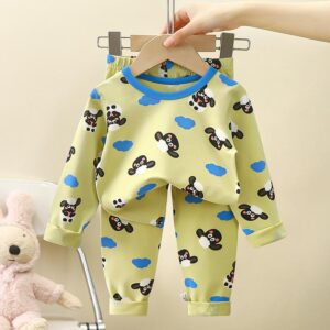 y423 - New Style Home Pajamas For Boys And Girls - 图片 7