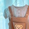 y448 - Bear Cartoon Baby Sling Romper Sets - Image 9