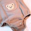 y448 - Bear Cartoon Baby Sling Romper Sets - Image 10