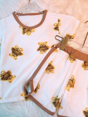 y450 - Bear Short Sleeve Sets - 图片 1