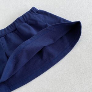 y454 - Baby Girl Navy Collar Set - Image 10