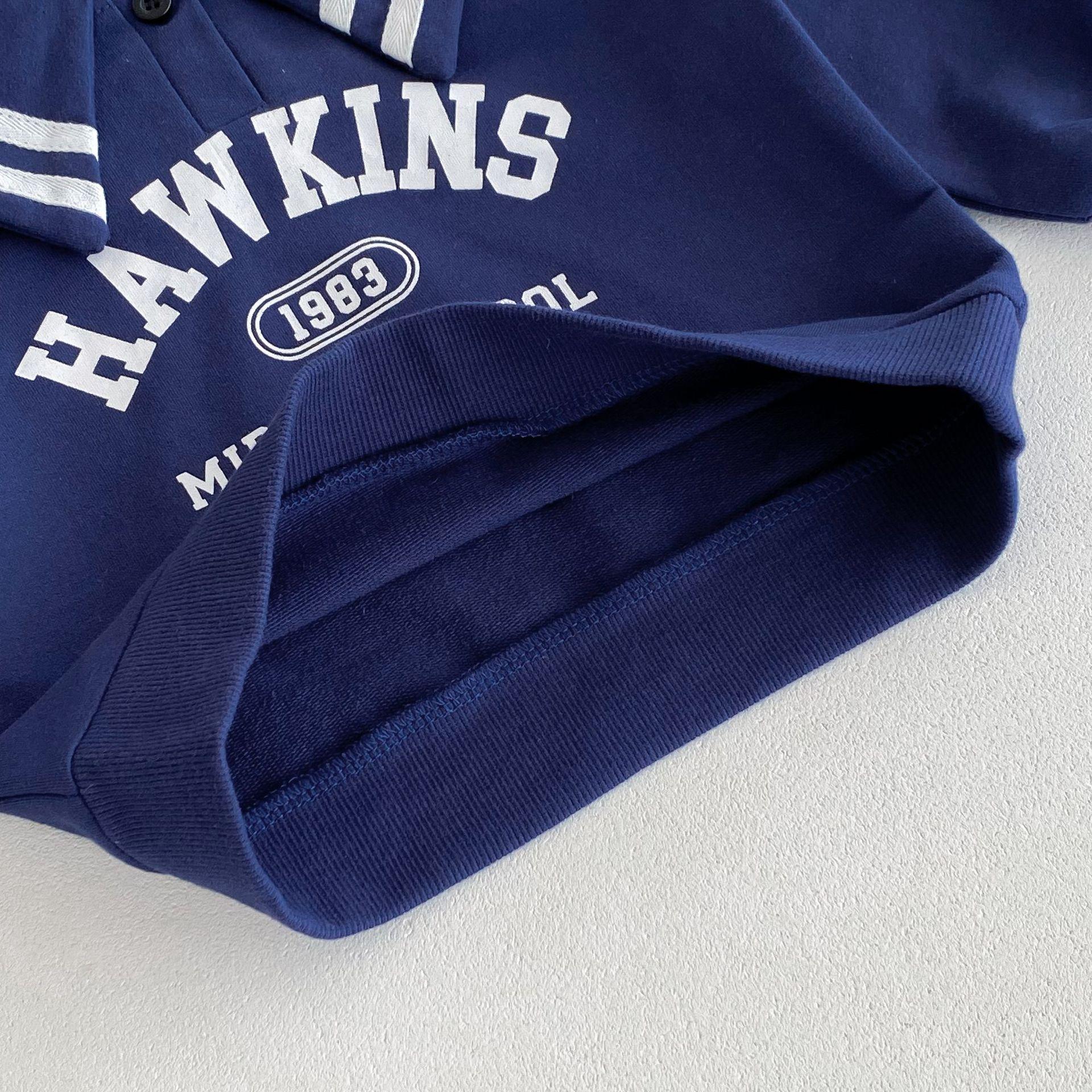 y454 - Baby Girl Navy Collar Set - Image 9