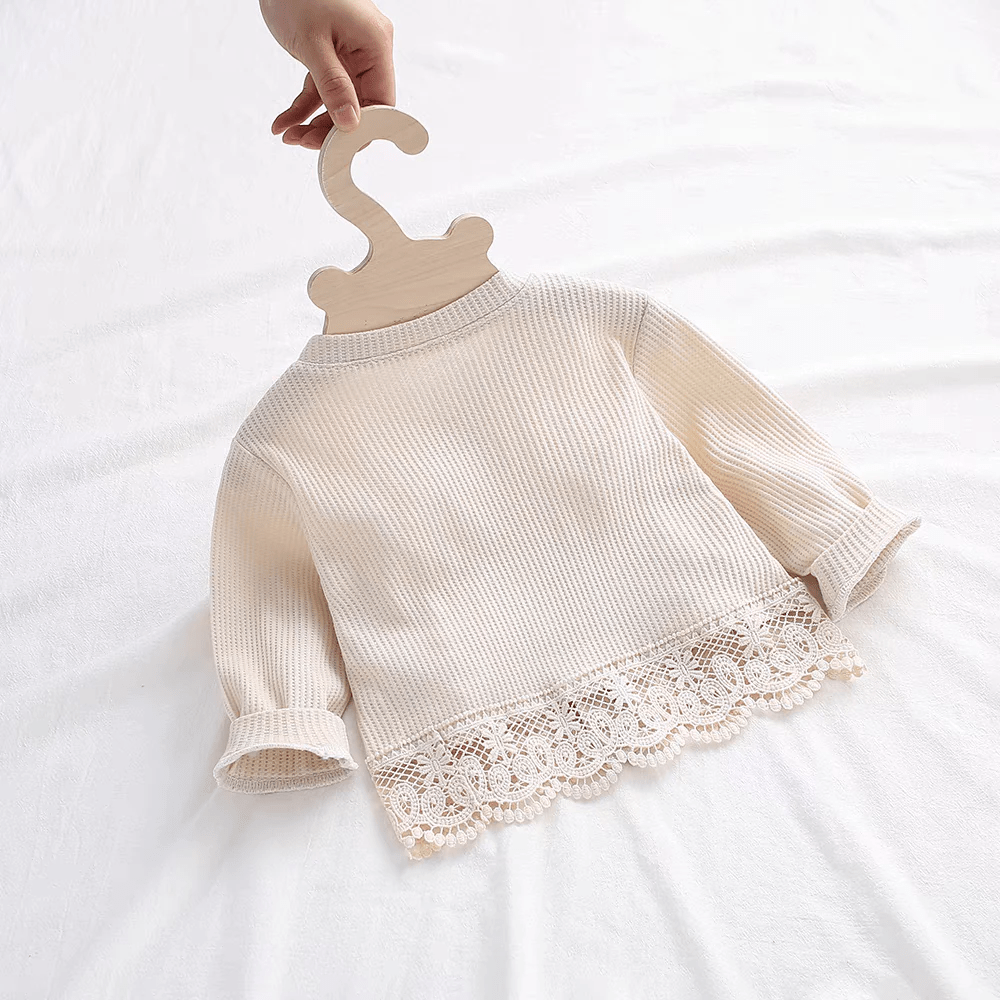 y445 - Baby Girl Long Sleeve Lace Jacket - Image 7