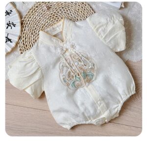 y460 - CNY Collections (Girls) _ Chinese Style Short-Sleeved Romper - 图片 10