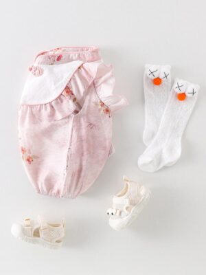 y464 - CNY Collections(Girls) _ Chinese Style Colour Ink Painting Romper - 图片 5