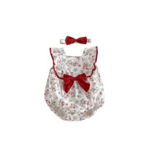 y465 - CNY Collections(Girls) _ Ribbon Headband Romper - 图片 2