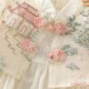 y461 - CNY Collections(Girls) _ Chinese Style Cheongsam Flying Sleeves Romper - Image 5
